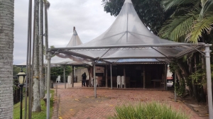 TENDA CHAPEU DE BRUXA 10X10 TRANSPARENTE
