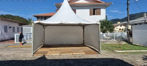 TENDA CHAPÉU DE BRUXA 5X5MTS BRANCA